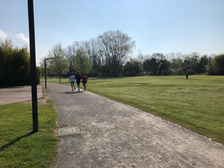 Correr por Gijón 4: el parque fluvial de Viesques