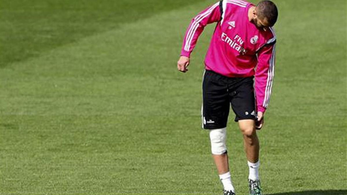 Karim Benzema sigue con molestias