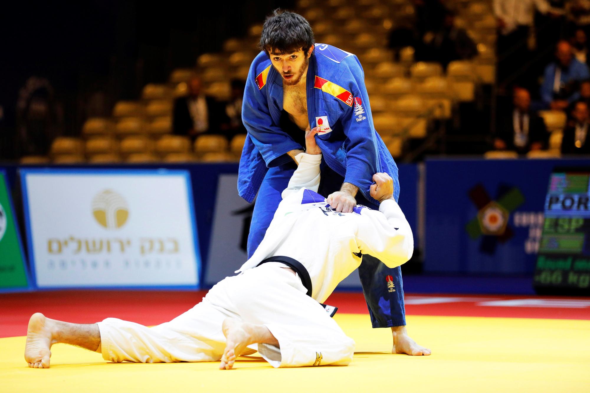 Alberto Gaitero, durante los Europeos de judo