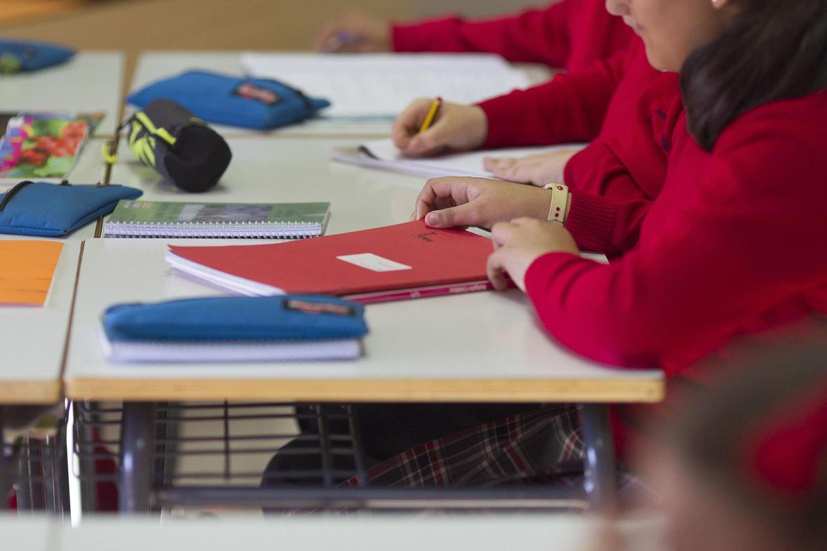 Alumnos de Primaria en un momento en el aula.