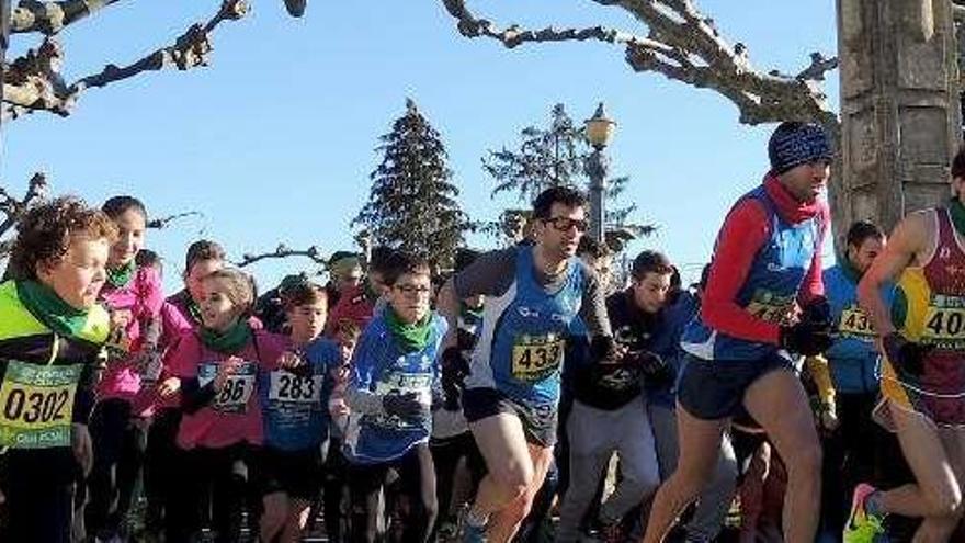 Prueba deportiva en Santibáñez de Vidriales.