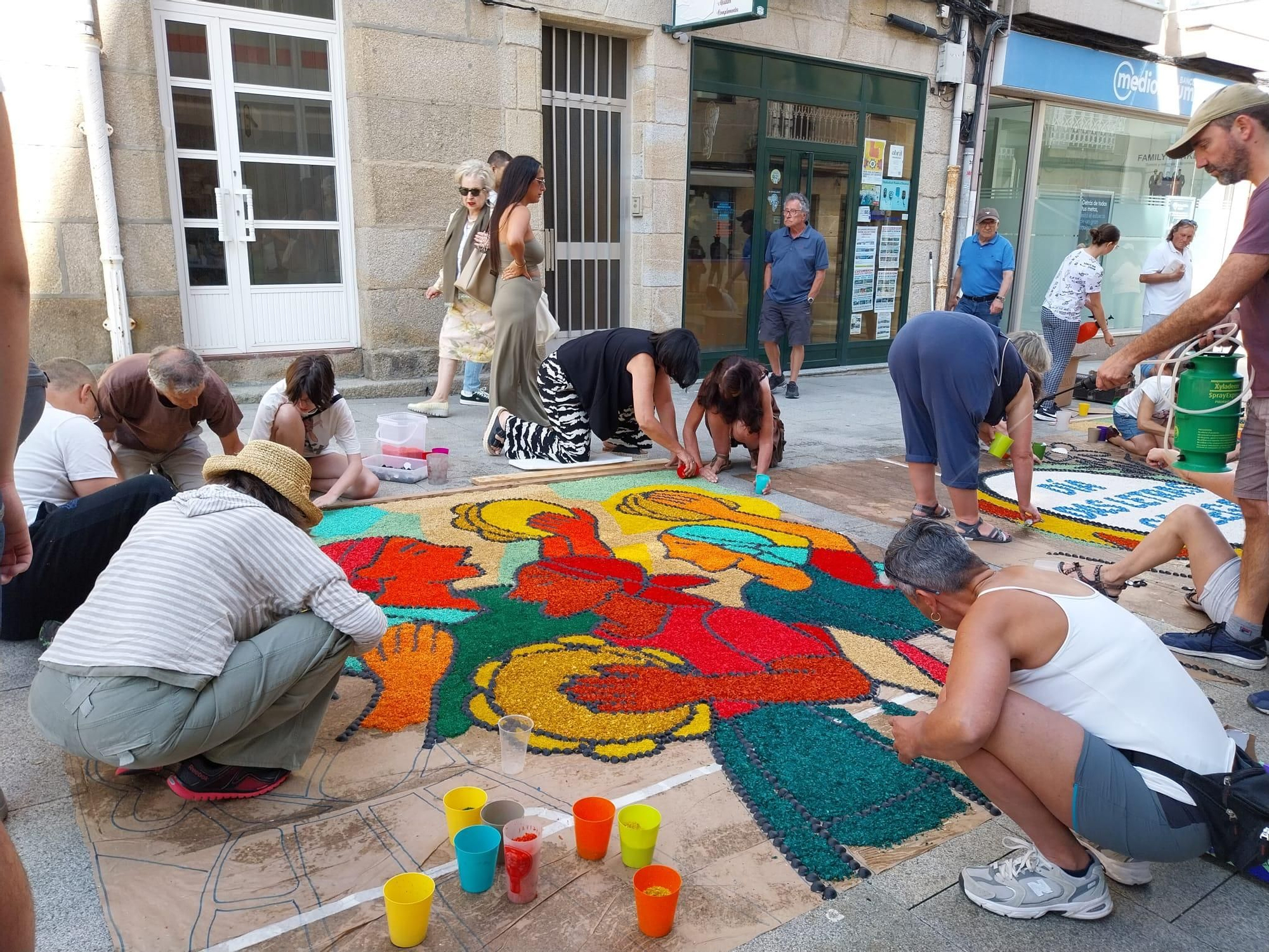 La fiesta de las alfombras florales del Corpus en Bueu (II)