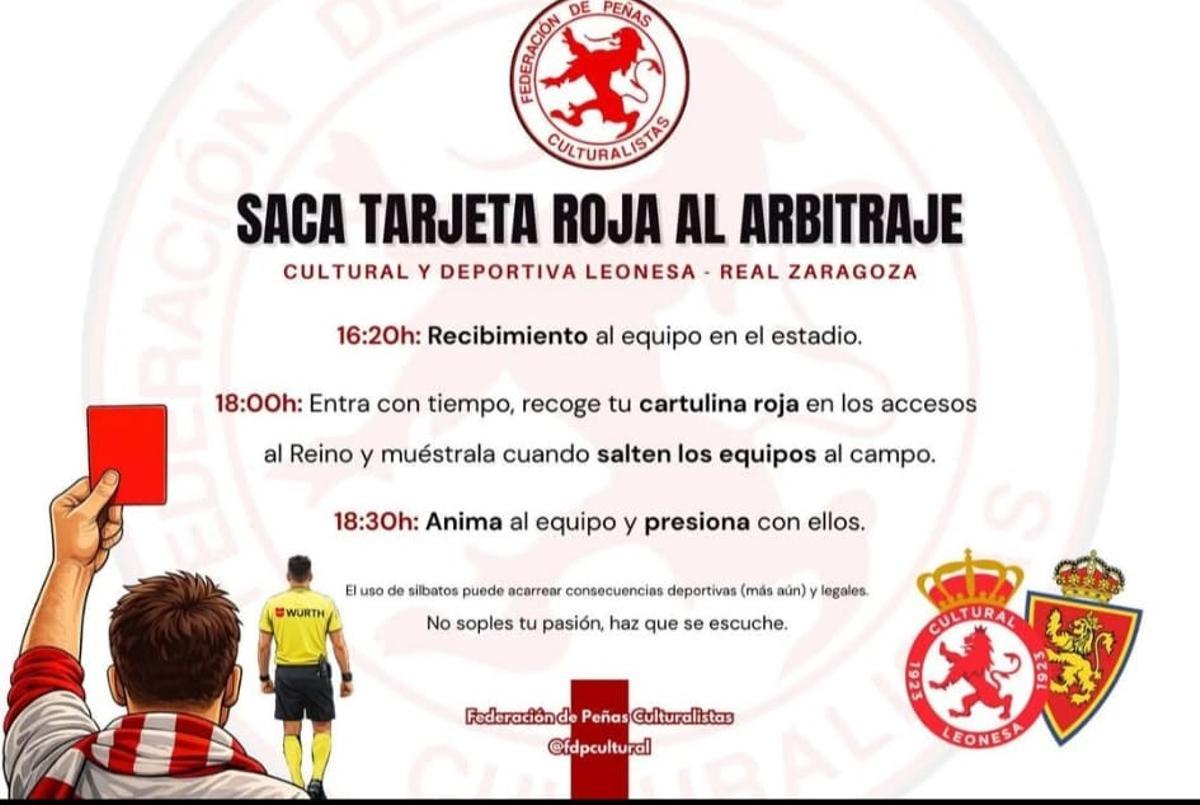 Iniciativa de la Federación de Peñas de la Cultural Leonesa.