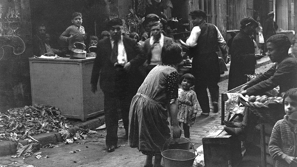 Una parada ambulante del barrio Chino, el 11 de abril de 1934.