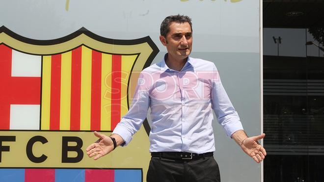 Las primeras imágenes de Ernesto Valverde como entrenador del FC Barcelona