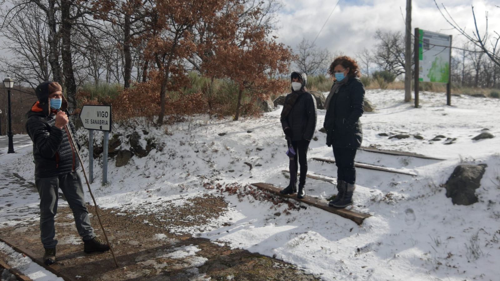 Nieve en Sanabria: el blanco vuelve a las montañas