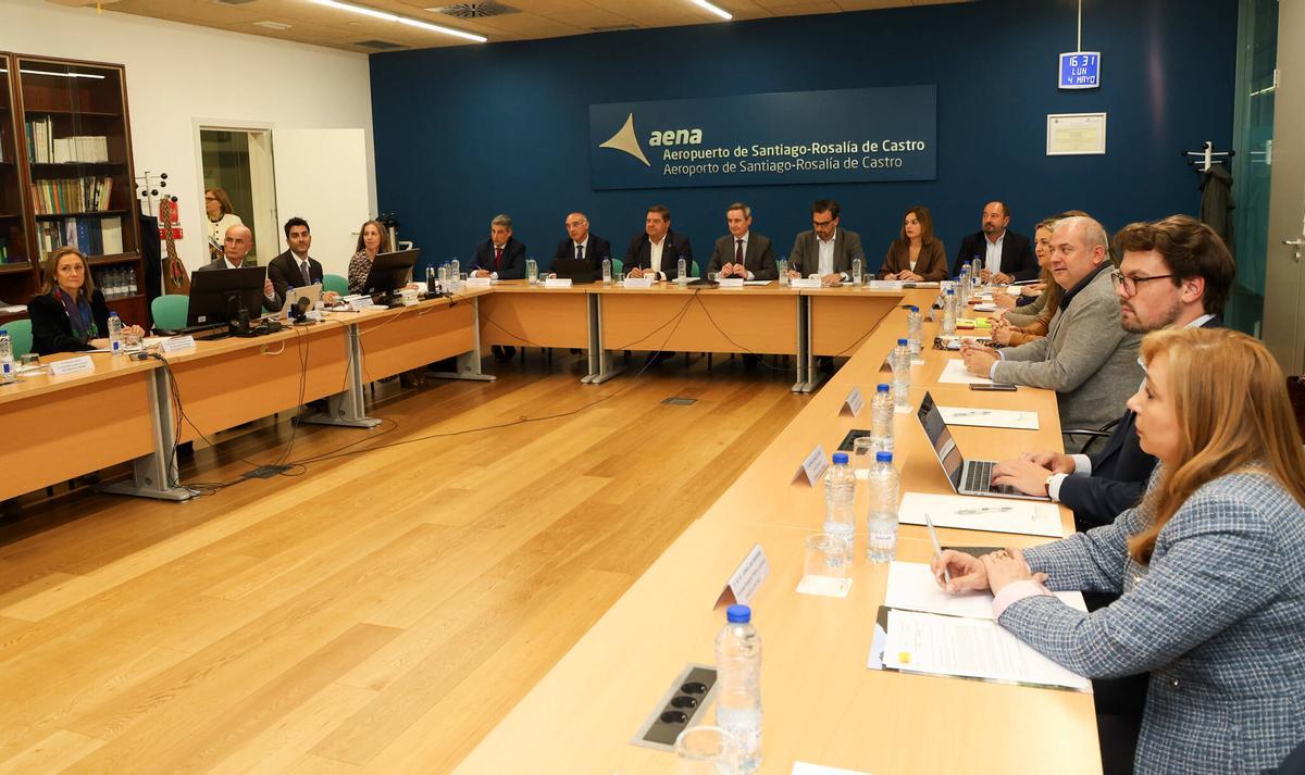 Tercera reunión del Grupo de Conectividad Aérea de Galicia este lunes en el aeropuerto de Santiago
