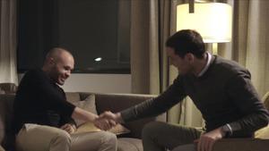 Iniesta y Casillas se reencontraron en enero pasado en Barcelona para grabar el documental de Rakuten TV.
