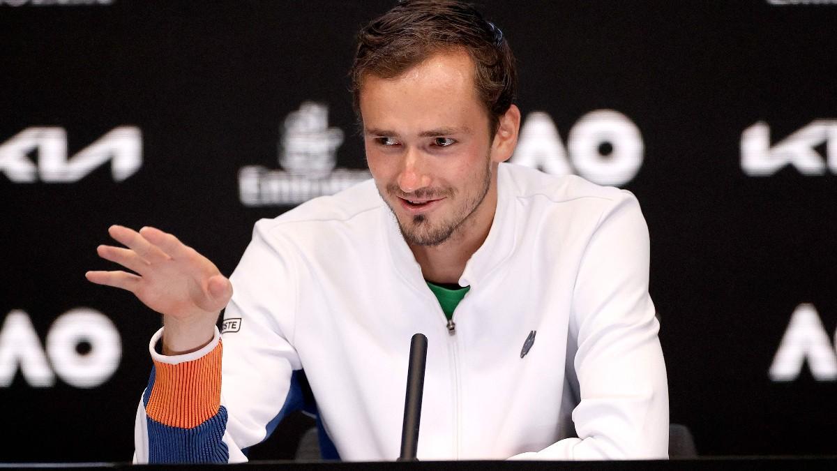 Medvedev, en la rueda de prensa posterior a perder la final de Melbourne