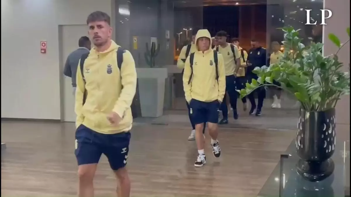 Luis García y Pejiño hacen las paces en la UD Las Palmas: juntos pero con semblante serio