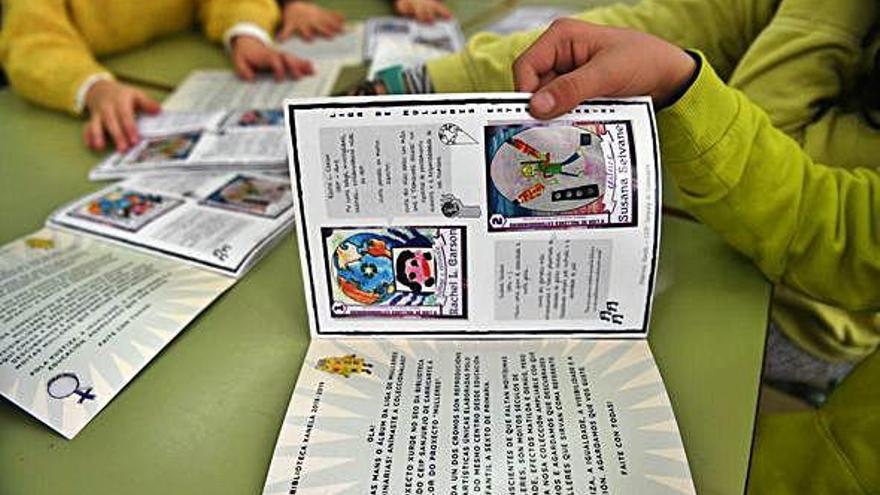 Álbum de cromos realizado por los alumnos del Sanjurjo de Carricarte.