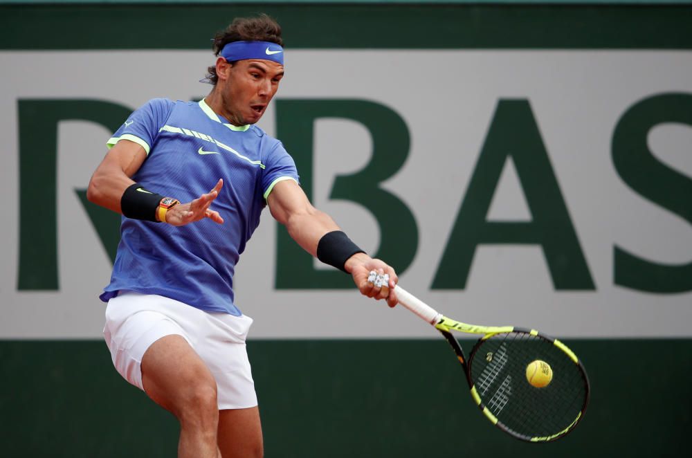 Partido de cuartos de final de Roland Garros entre Nadal y Carreño