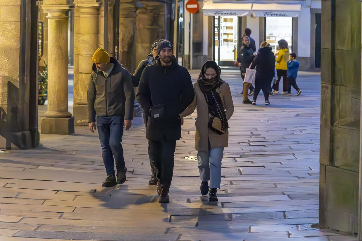 Las temperaturas continúan a la baja durante las noches y la madrugada, situándose por debajo de cero grados en buena parte del interior de Galicia