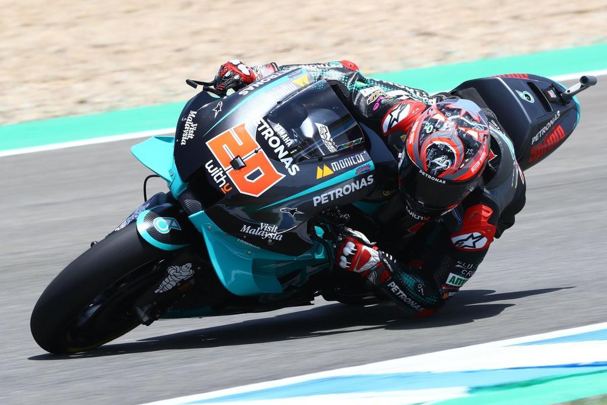 Fabio Quartararo en acción
