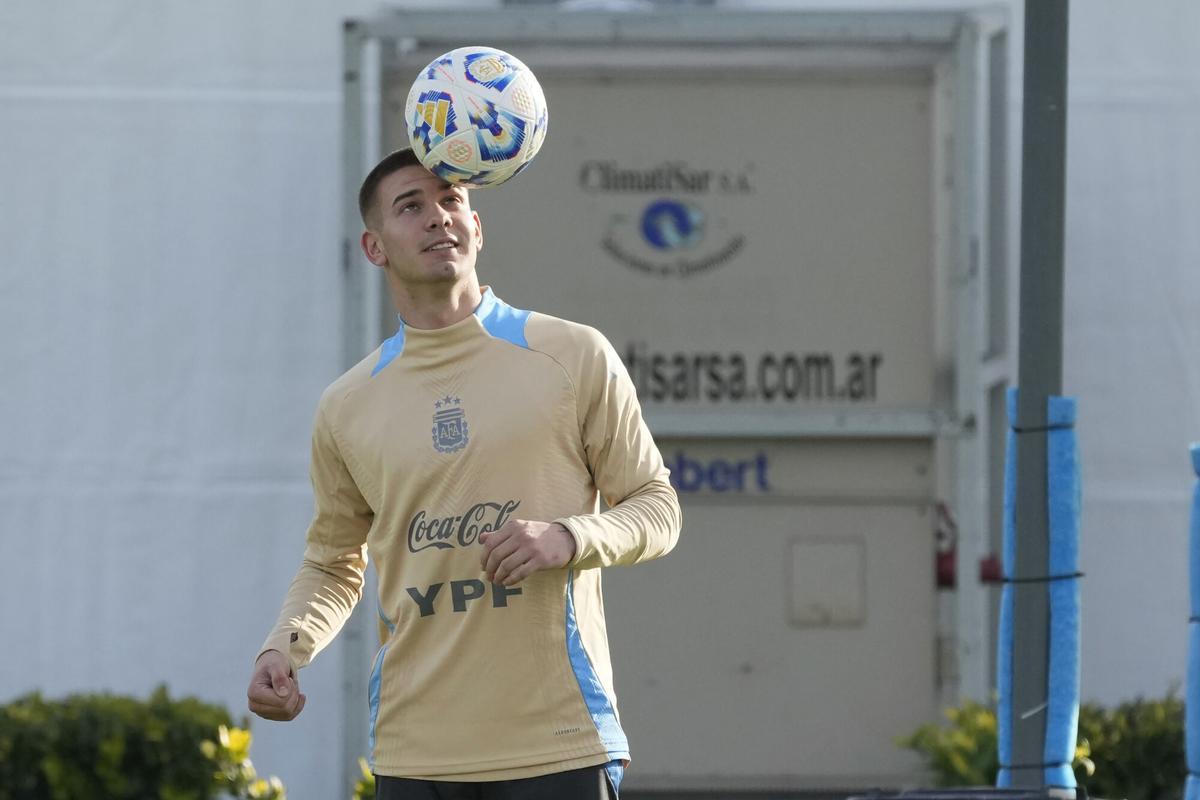 Franco Mastantuono, jugador de River Plate y la selección argentina.