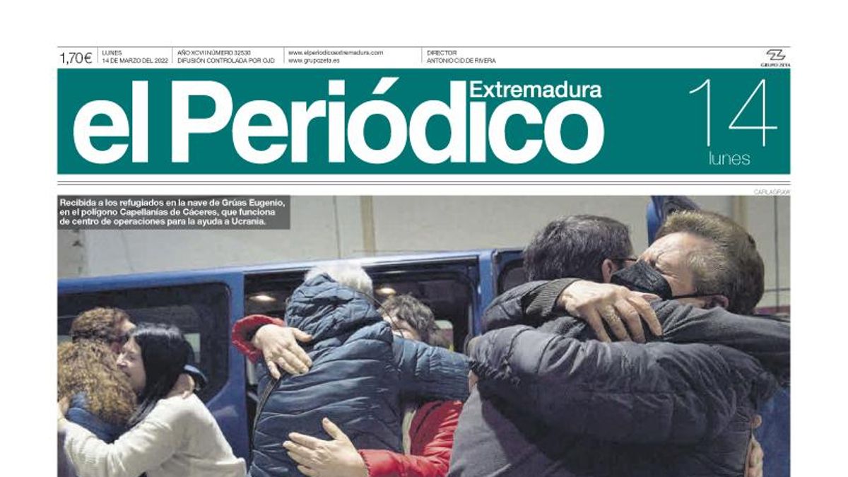 Consulta la portada correspondiente al día 14 de marzo del 2022