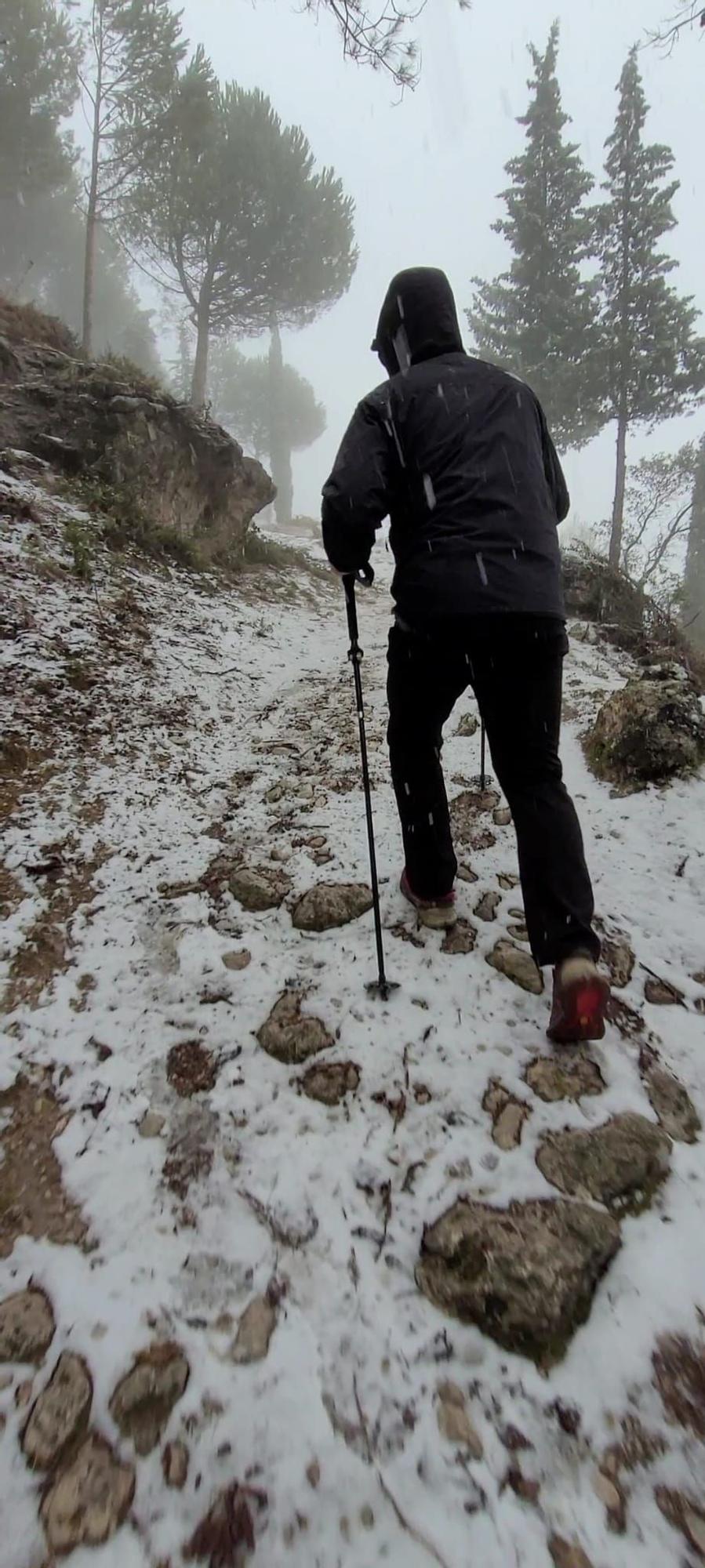 Nieve en el Santuario de la Virgen de la Sierra de Cabra