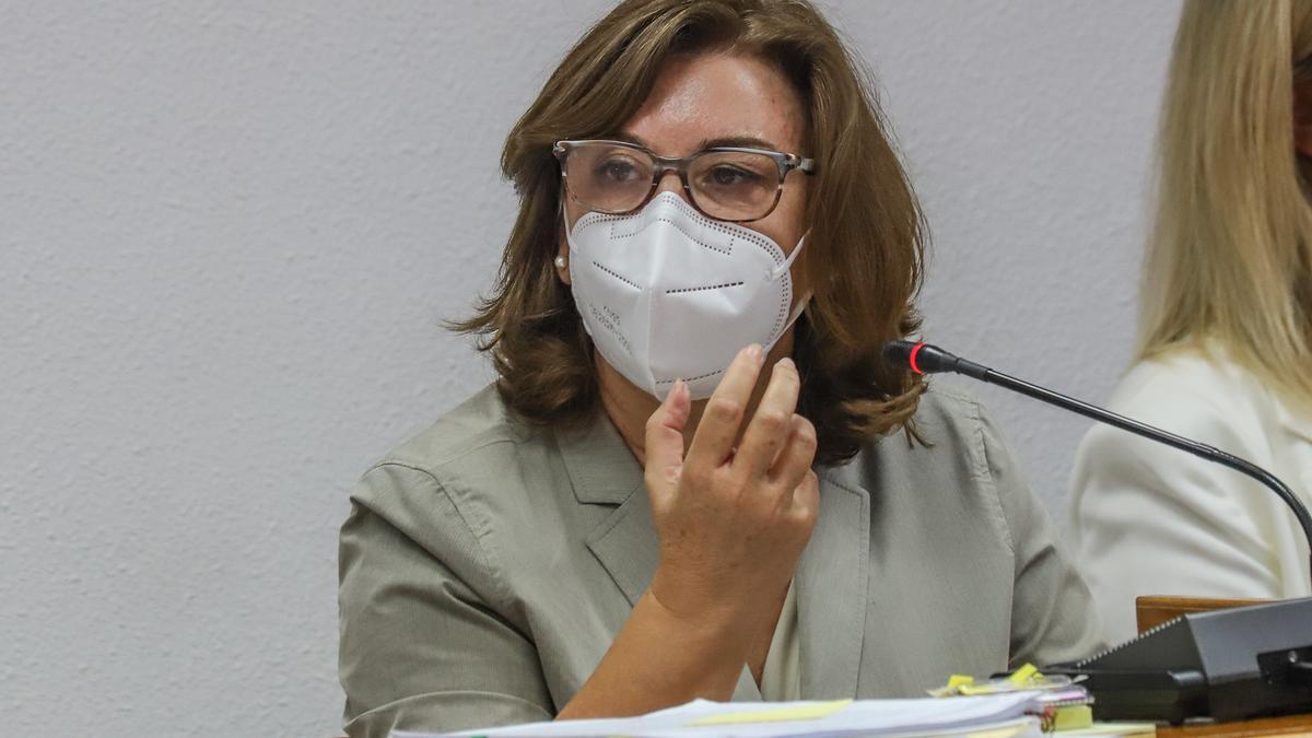 La secretaria general del pleno en la sesión de septiembre de 2020