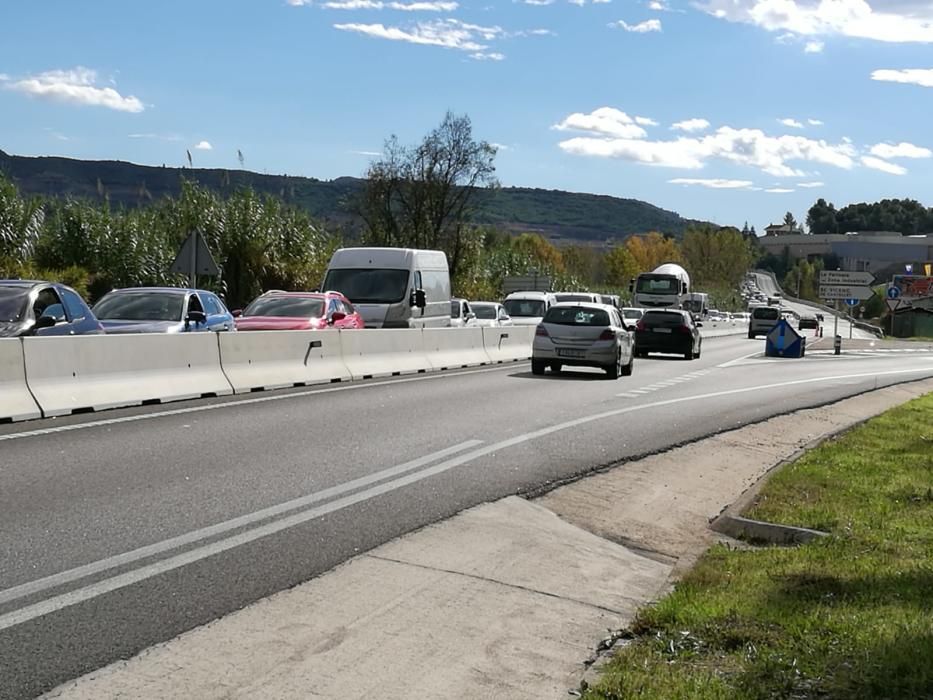 Accident de trànsit a la C-55 a Sant Vicenç de Castellet