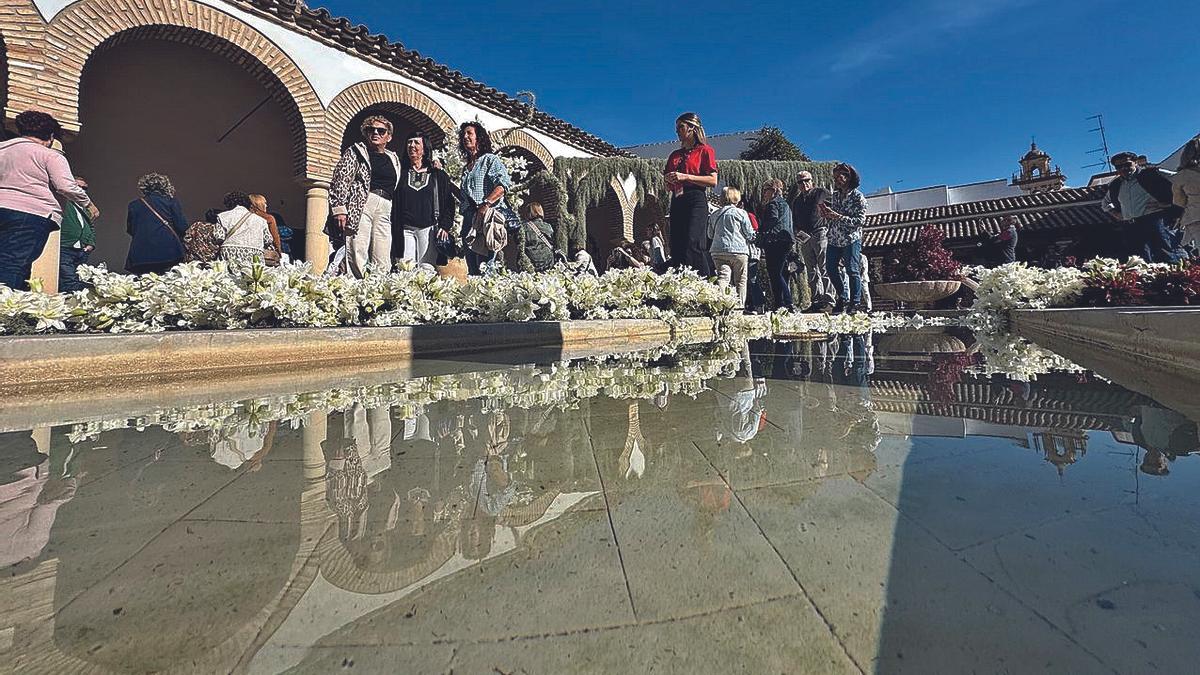 Una visita de la obra 'Un ser deshilachado', de la canadiense Coyote Flowe, en 2024.