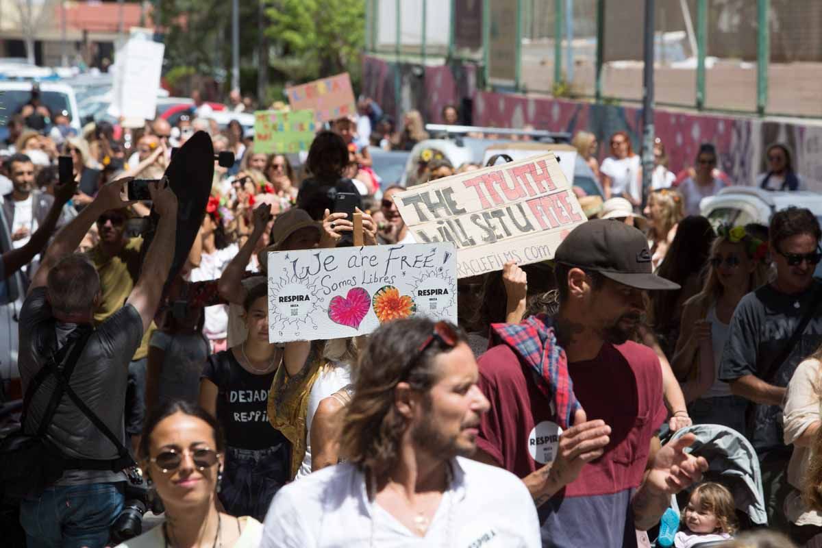 Manifestación Ibiza Respira en Ibiza