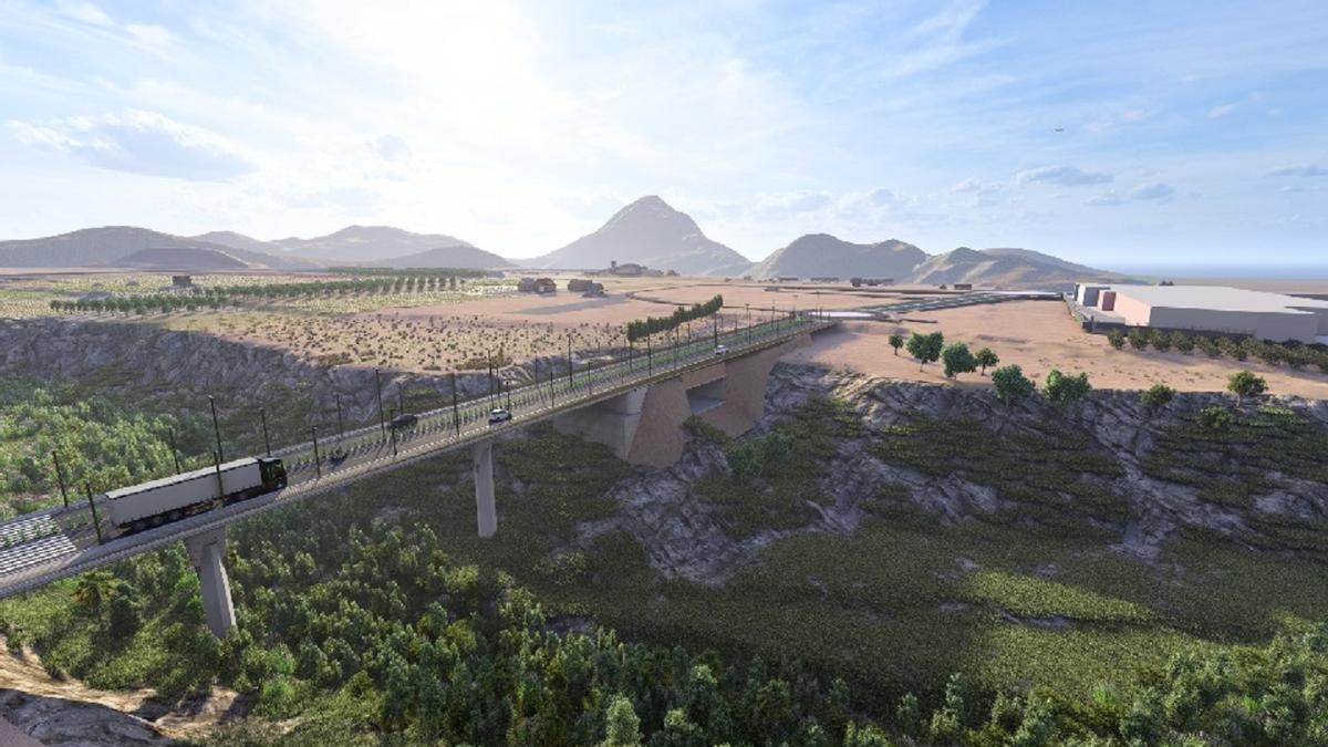 El nuevo puente sobre el Amadorio que prevé desarollar La Vila Joiosa