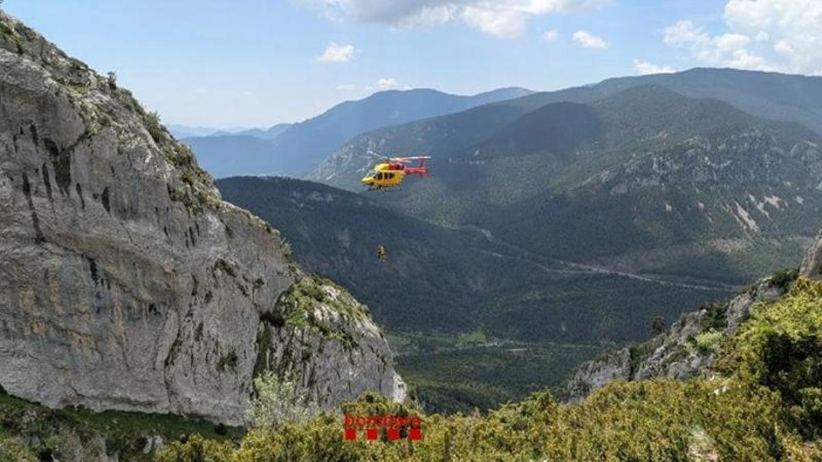El rescat s'ha fet en helicòpter