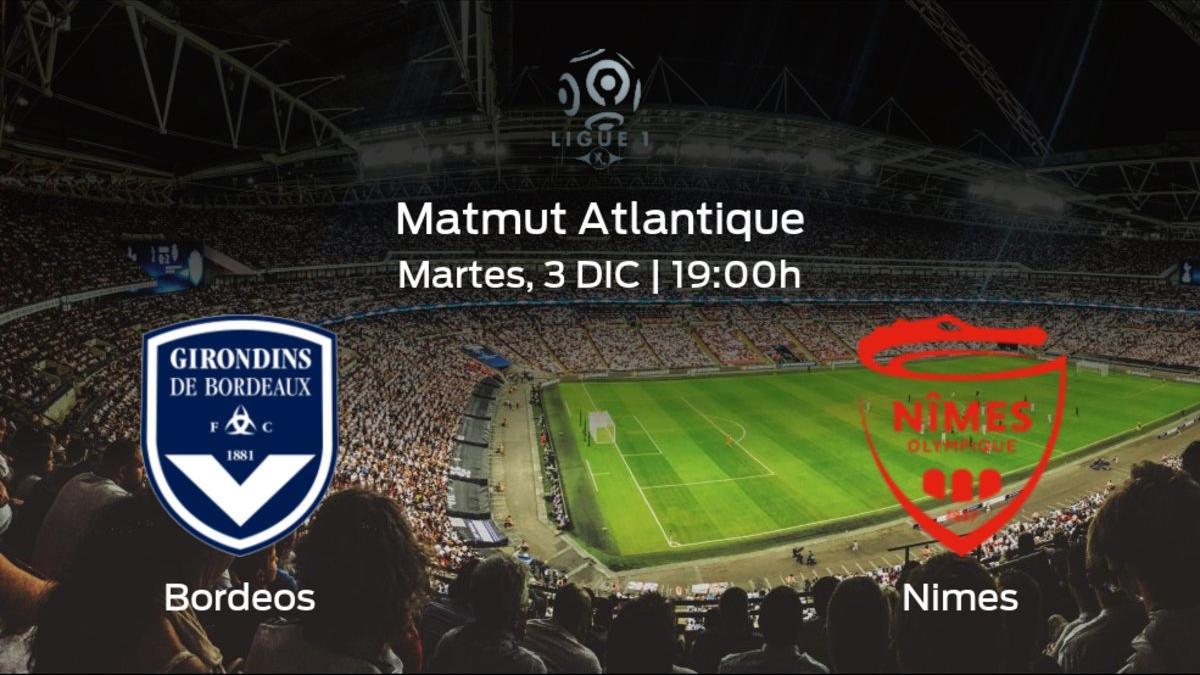 Previa del encuentro: el FC Girondins Bordeos recibe al Olimpique de Nimes en la decimosexta jornada