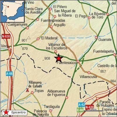 Terremoto en Villamor de los Escuderos.