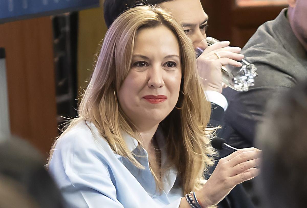 Momento de la rueda de prensa de presentación de las obras del Tercer carril de la TF-5 celebrado en el Cabildo de Tenerife.|  | ED/LOT