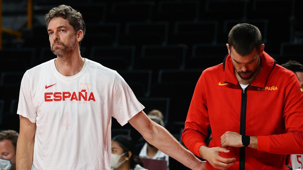 Pauy y Marc Gasol.