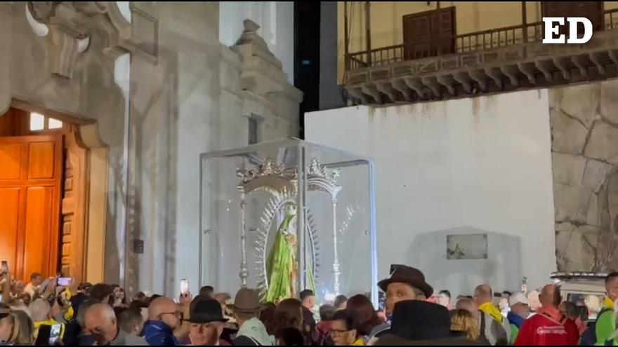 Peregrinación de la Virgen de Candelaria a Santa Cruz