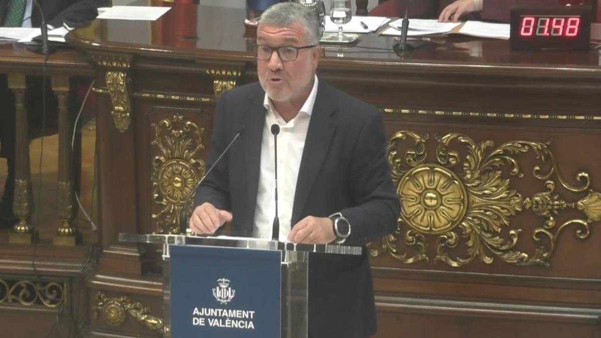 Ferran Puchades, durante su intervención