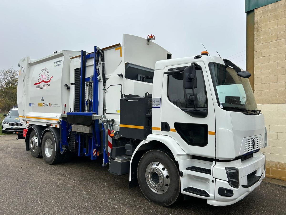Camión eléctrico de la Mancomunidad Tierra del Vino