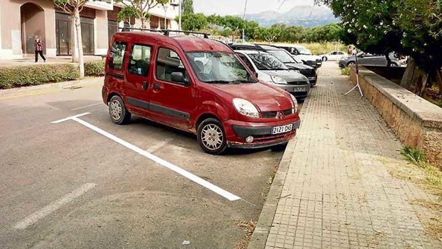 Imagen de las nuevas plazas habilitadas en la zona.