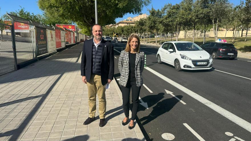 Cort inaugura el carril bici entre el camino de La Vileta y el camino de Jesús