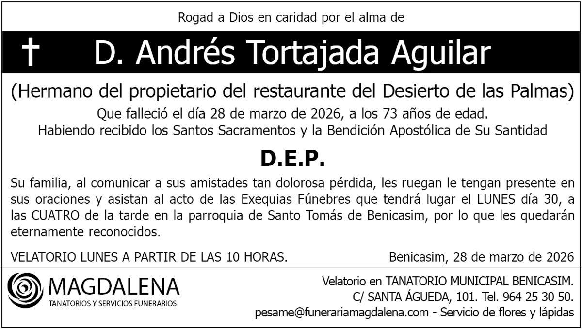 D. Andrés Tortajada Aguilar