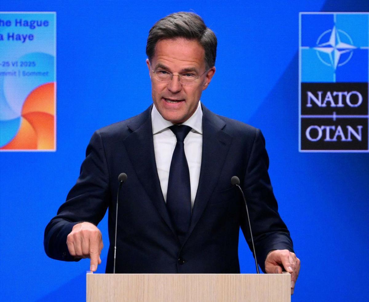 Rutte contradiu Sánchez i afirma que Espanya ha de gastar el 3,5% en defensa Rutte contradiu Sánchez i afirma que Espanya ha de gastar el 3,5% en defensa