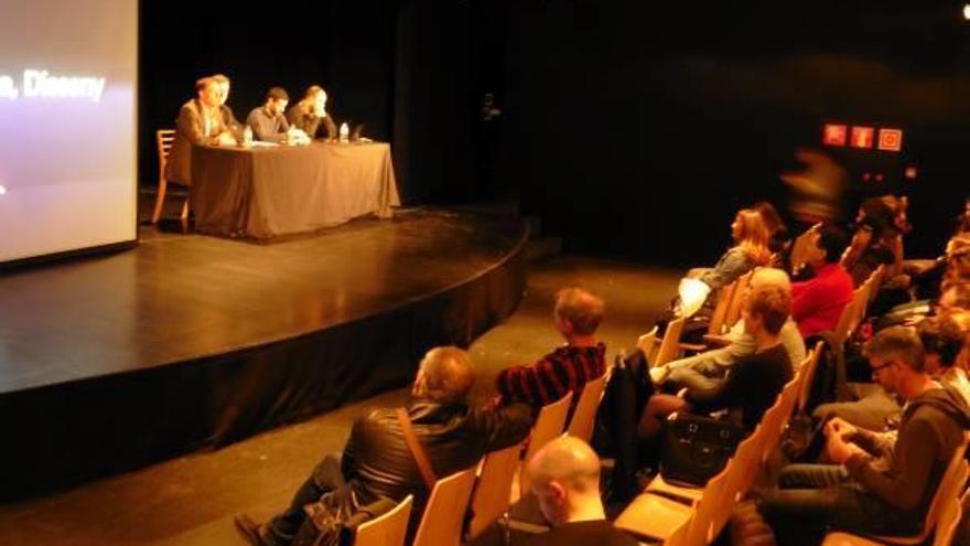 L&#039;acte de la lliçó inaugural a la Sala Torín, ahir al matí.