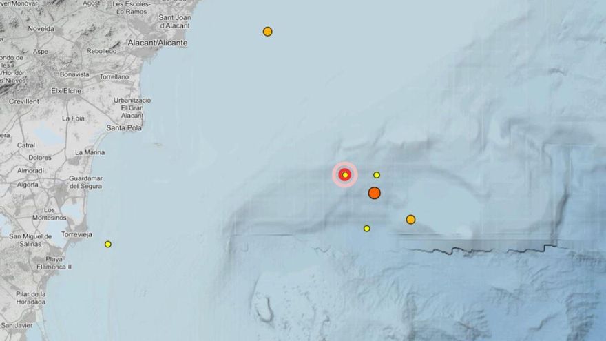 Tres terremotos sacuden la costa de Alicante en apenas unas horas