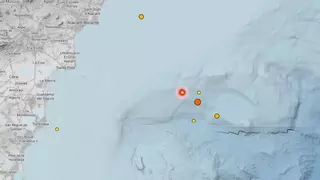 Tres terremotos sacuden la costa de Alicante en apenas unas horas
