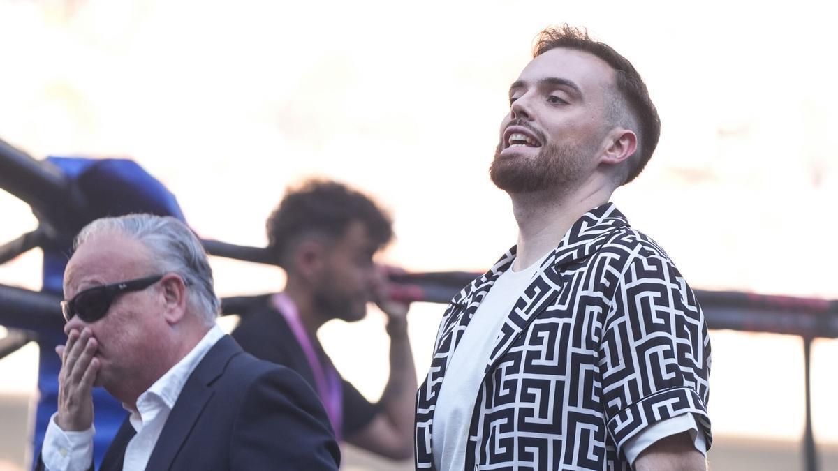 El creador de contenido, Ibai Llanos, durante la quinta edición de La Velada del Año en el Estadio de La Cartuja.