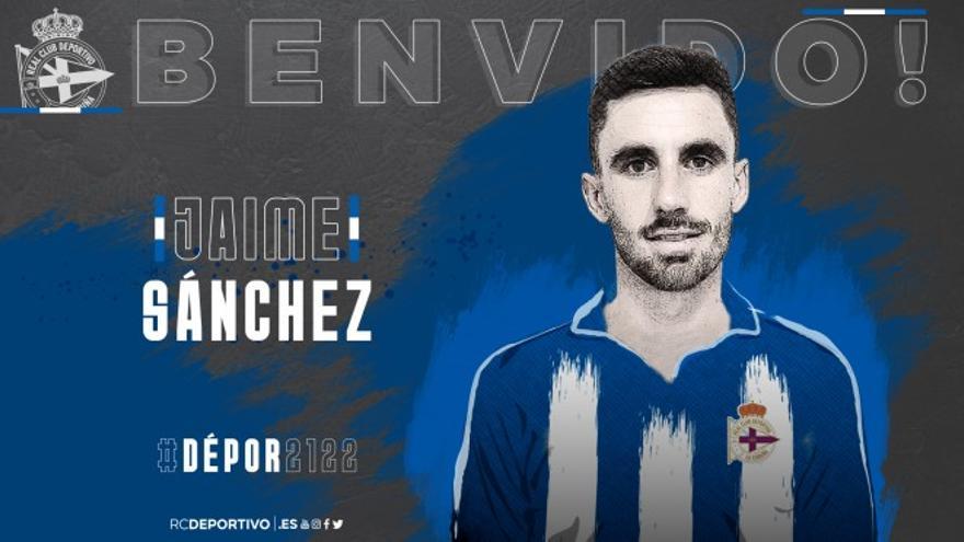 Jaime Sánchez, undécimo refuerzo del Deportivo