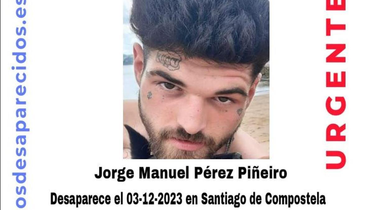 Buscan a un joven de Boiro que vive en Santiago y lleva desaparecido más de una semana