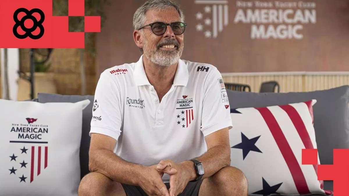 Juan Luis Wood, director comercial para España de American Magic, el equipo americano de la Copa América de vela.