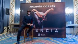 El bailaor flamenco Joaquín Cortés durante la presentación de su gira, ‘Esencia’, en el Teatro Real.