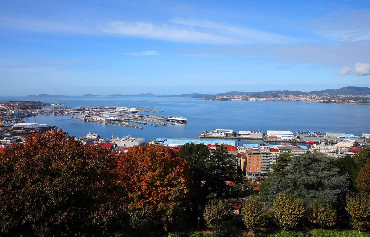 Vista desde O Castro en Vigo Vista desde O Castro en Vigo