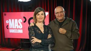 Samanta Villar y Sergi Mas en el plató de El Periódico.