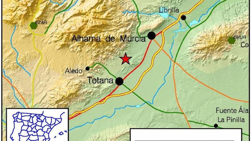 Totana amanece con un terremoto de 2 grados