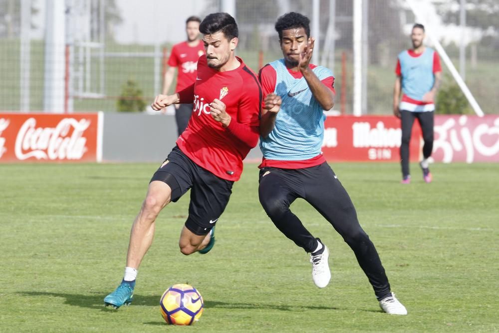 Entrenamiento del Sporting del 01/11/2016